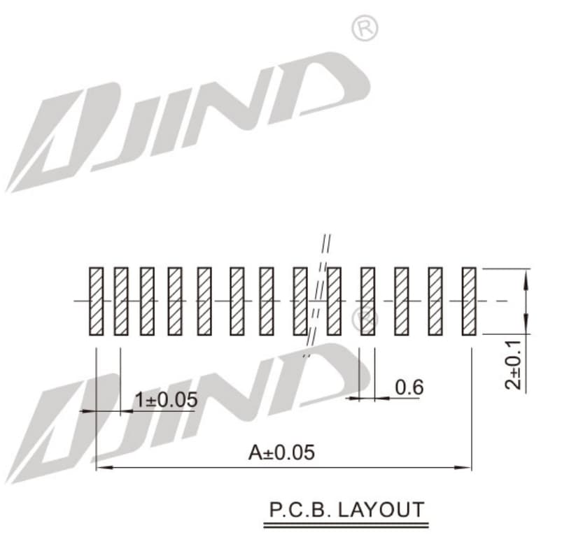 1.0mm 直插式 FPC 连接器 细节