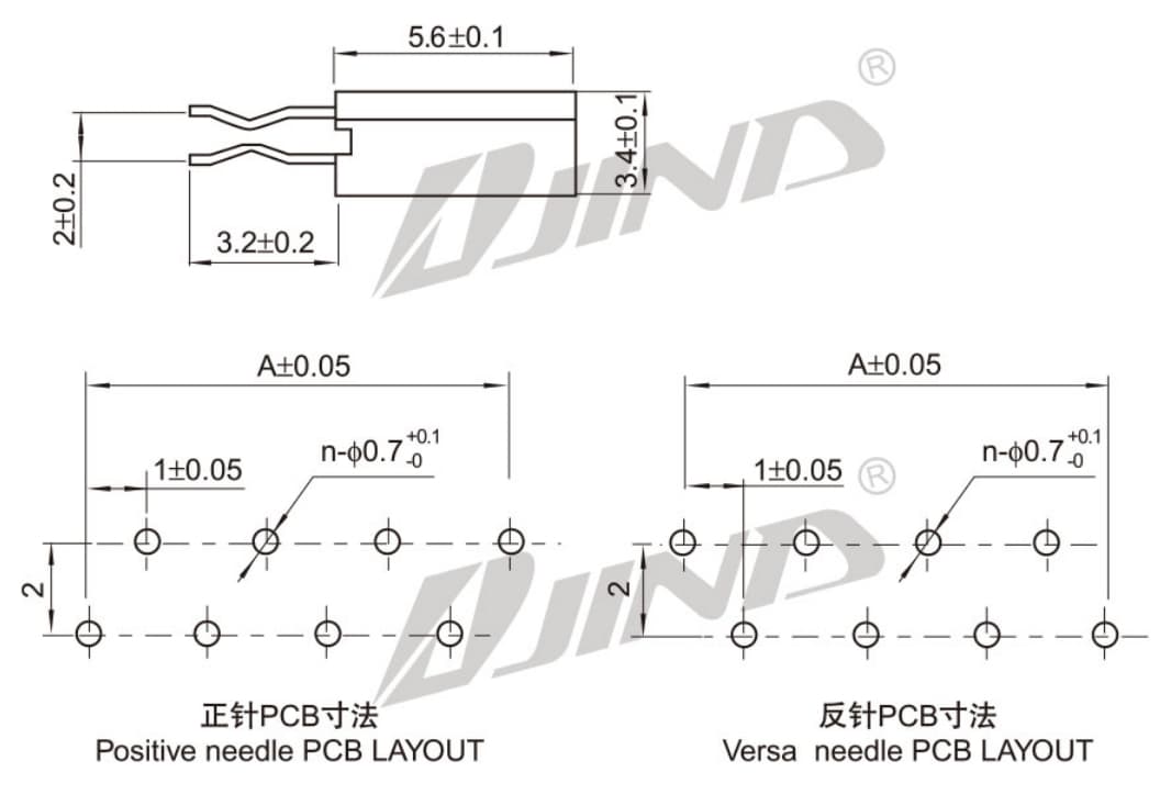 1.0mm A型 FPC 连接器 细节