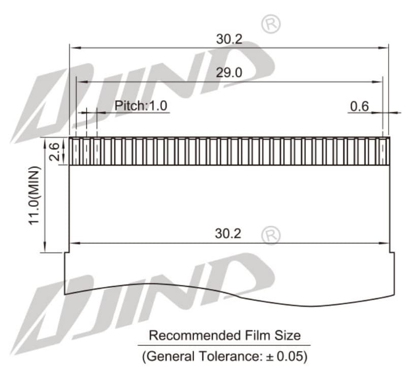 0.5mm LVDS FPC 连接器 细节