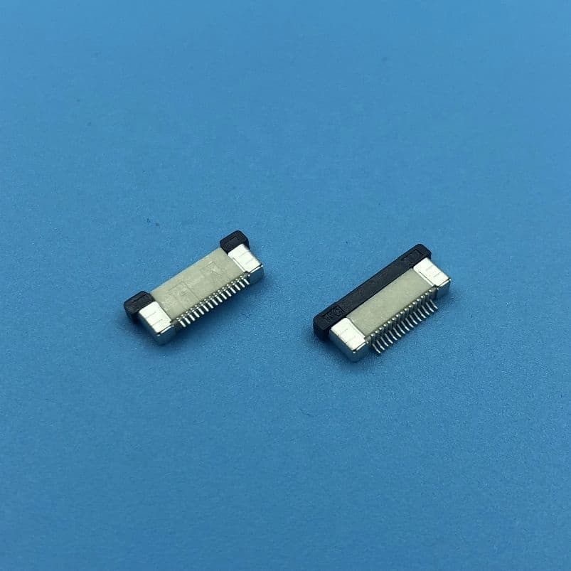 0.5mm 翻盖式 FPC 连接器 侧视图